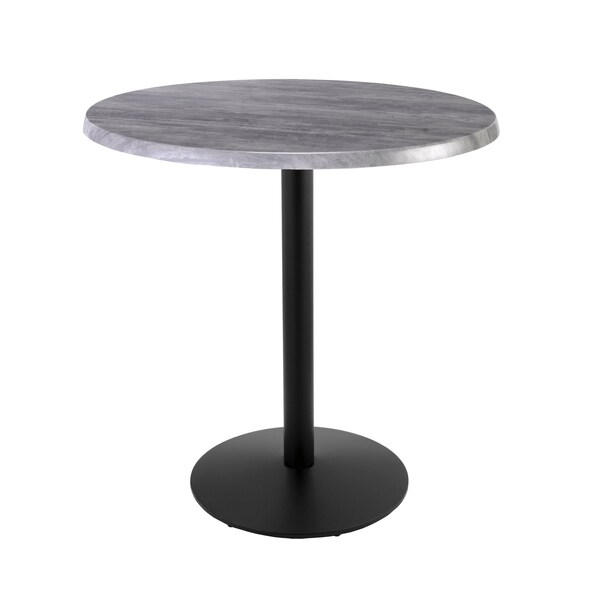 42" Tall In/Outdoor All-Season Table, 36" dia. Greystone Top
